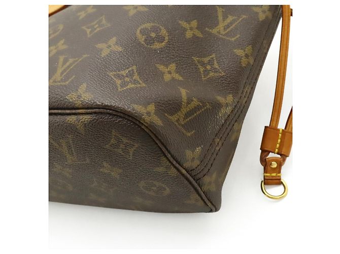 Borsa Tote Louis Vuitton Neverfull Marrone - vista 3