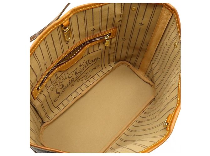 Borsa Tote Louis Vuitton Neverfull Marrone - vista 5