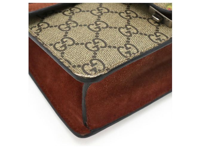 Borsa Mini Gucci Dionysus GG Blooms Marrone Beige - vista 3