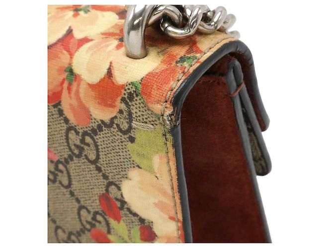 Borsa Mini Gucci Dionysus GG Blooms Marrone Beige - vista 4