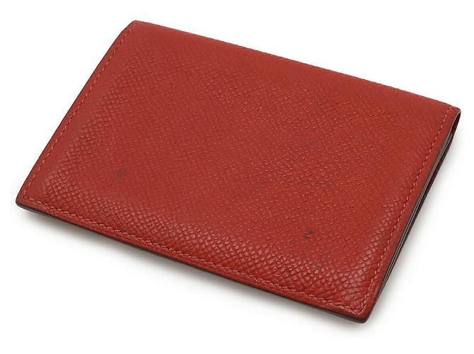 Tarjetero Hermès Rojo de Piel de Vitello Pony Roja - vista 2