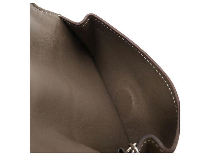 Hermès Monedero Hermes Dogon Castaño Beige - vista 6