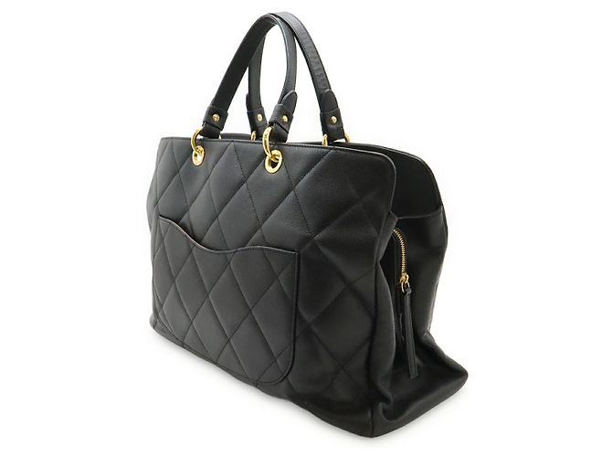 Borsa Tote Chanel Matelassé Coco Mark Nero - vista 2