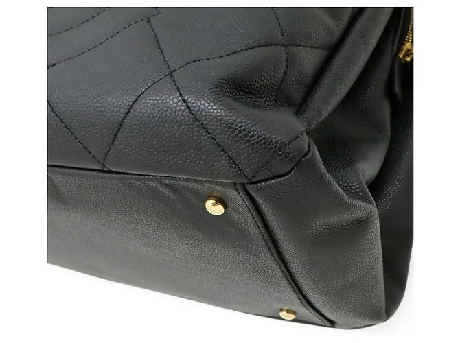 Borsa Tote Chanel Matelassé Coco Mark Nero - vista 3