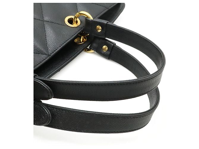 Borsa Tote Chanel Matelassé Coco Mark Nero - vista 4