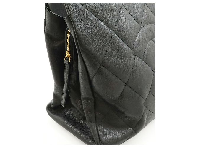 Borsa Tote Chanel Matelassé Coco Mark Nero - vista 5