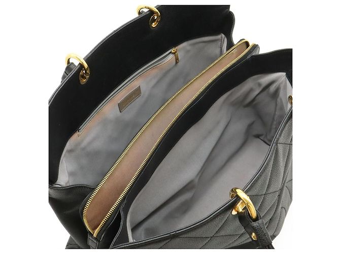 Borsa Tote Chanel Matelassé Coco Mark Nero - vista 6