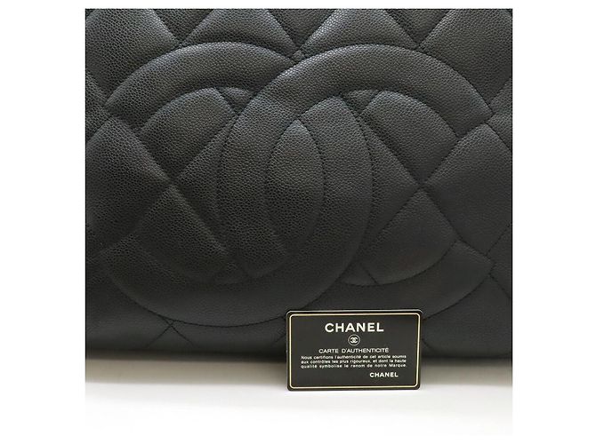 Borsa Tote Chanel Matelassé Coco Mark Nero - vista 9