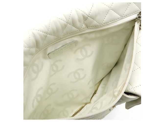 Borsa a tracolla Chanel Cambon Line Bianco - vista 6