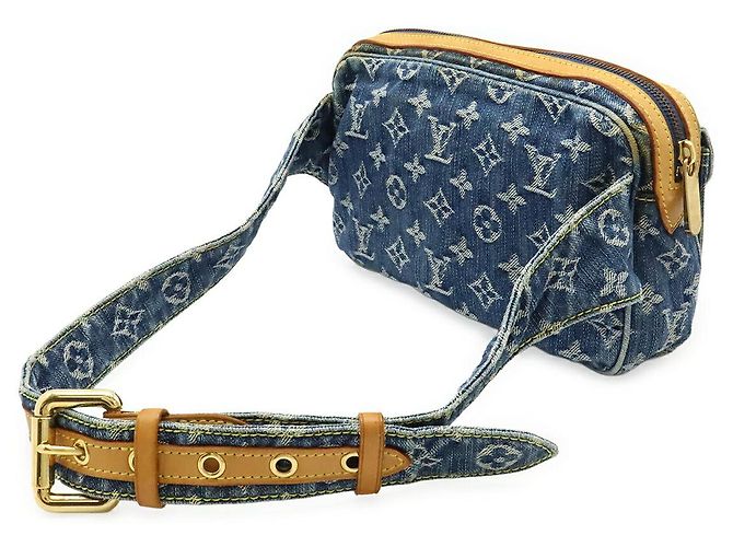 Louis Vuitton Monogram Denim Bum Bag Blue - view 2