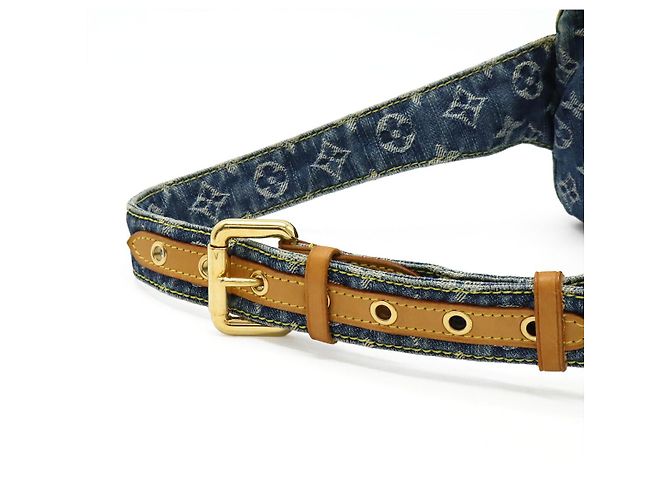 Louis Vuitton Monogram Denim Bum Bag Blue - view 7