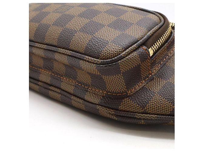 Borsello da cintura Louis Vuitton Damier Melville Marrone - vista 3