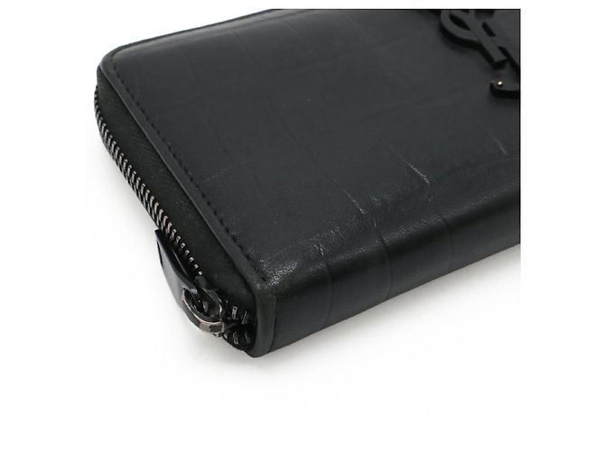 Portafoglio lungo con zip Yves Saint Laurent Nero - vista 3