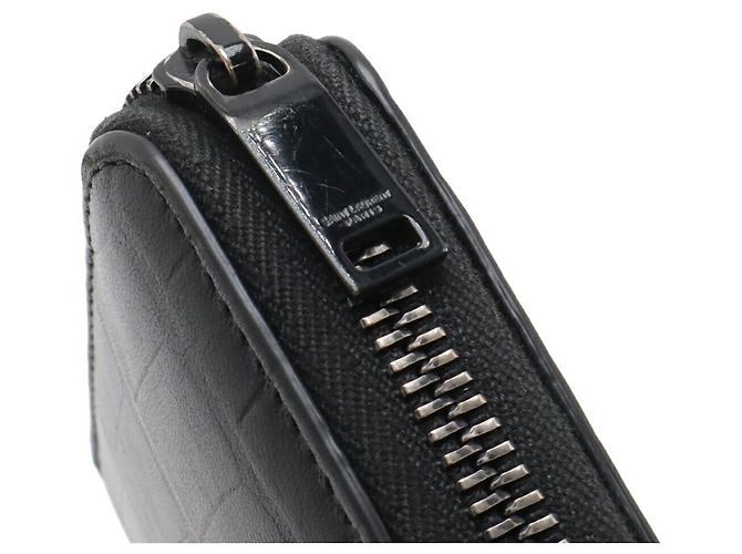 Portafoglio lungo con zip Yves Saint Laurent Nero - vista 5