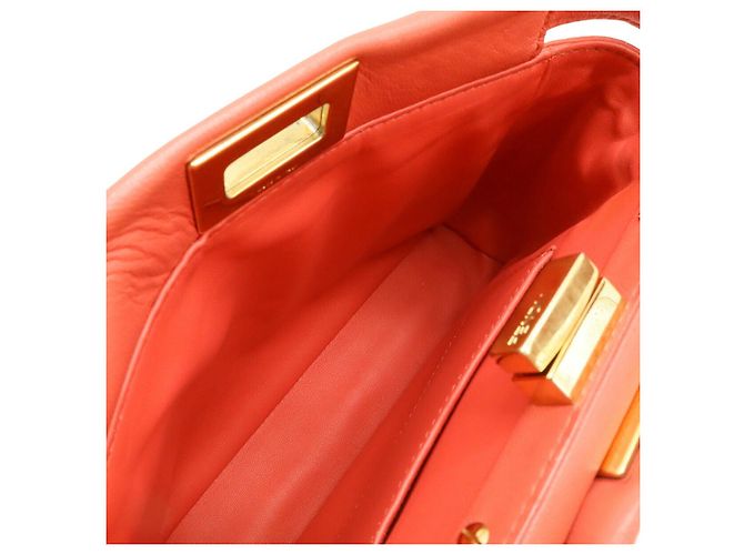 Borsa a tracolla Fendi Mini Peekaboo Rosa - vista 8