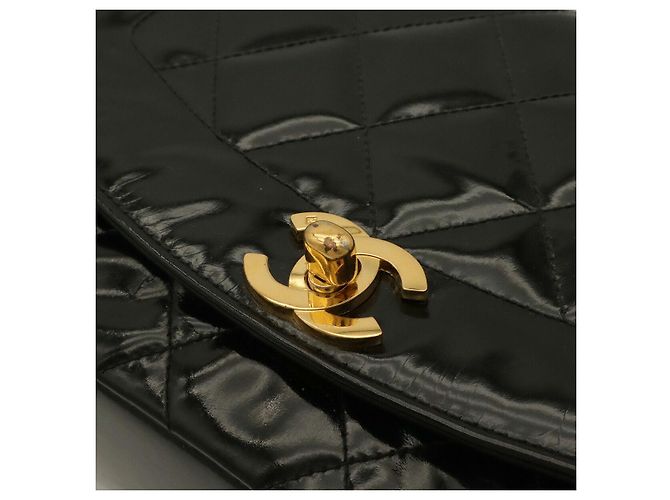 Borsa a tracolla Chanel Diana Matelassé Nero - vista 4
