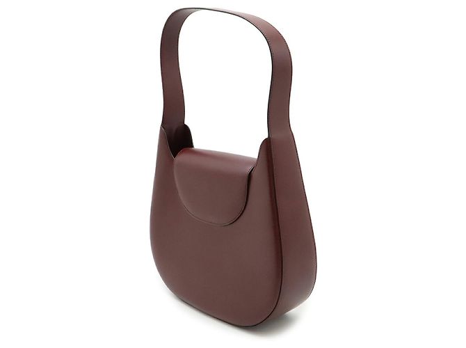 Borsa a tracolla Cartier in pelle marrone - vista 2