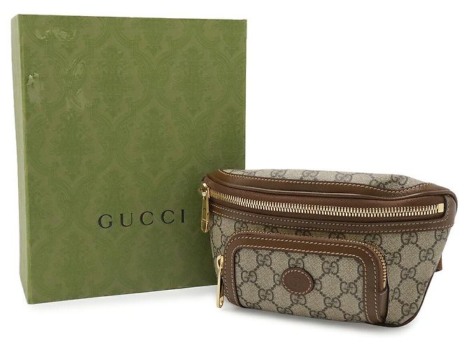 Borsa cintura Gucci GG Supreme Multicolore - vista 9