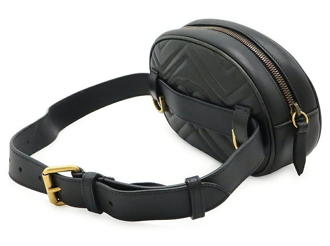 Borsa cintura Gucci GG Marmont Nero - vista 2