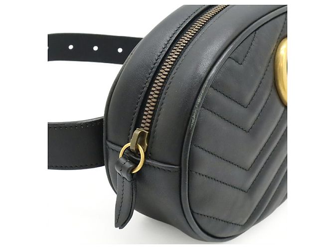 Borsa cintura Gucci GG Marmont Nero - vista 6