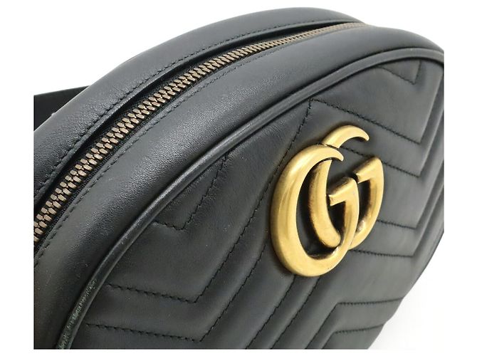 Borsa cintura Gucci GG Marmont Nero - vista 7