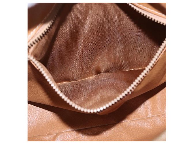 Céline CELINE Macadam Canvas Circle Shoulder Bag PVC Leather Brown Gold - vista 21