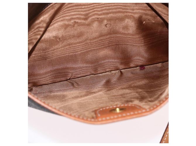 Céline CELINE Macadam Canvas Circle Shoulder Bag PVC Leather Brown Gold - vista 22