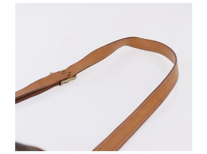 Céline CELINE Macadam Canvas Circle Shoulder Bag PVC Leather Brown Gold - vista 8