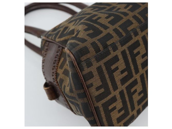 FENDI Zucca Canvas Hand Bag Brown 8BN157 - vista 11