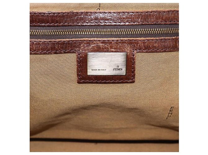 FENDI Zucca Canvas Hand Bag Brown 8BN157 - vista 15
