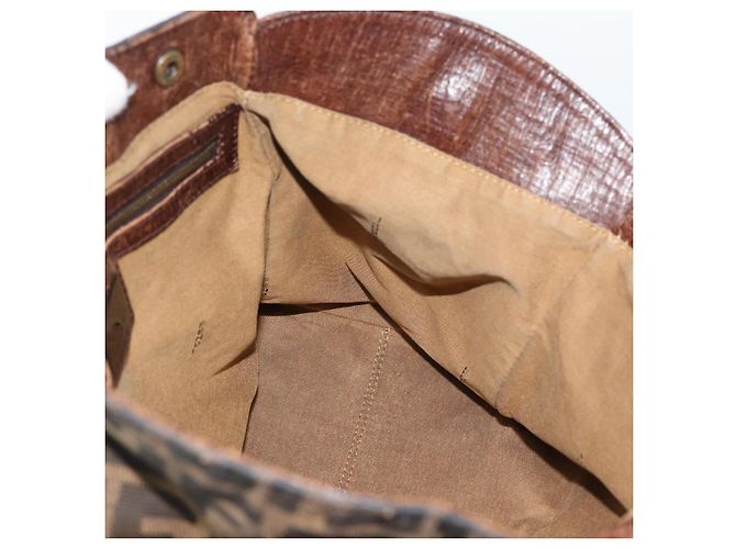 FENDI Zucca Canvas Hand Bag Brown 8BN157 - vista 17