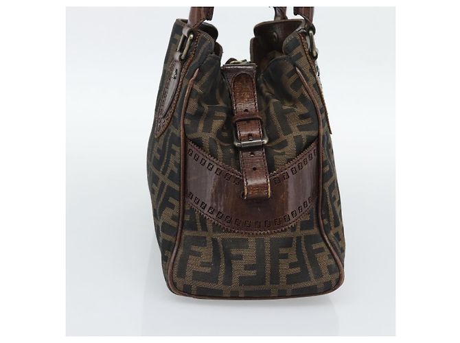FENDI Zucca Canvas Hand Bag Brown 8BN157 - vista 4