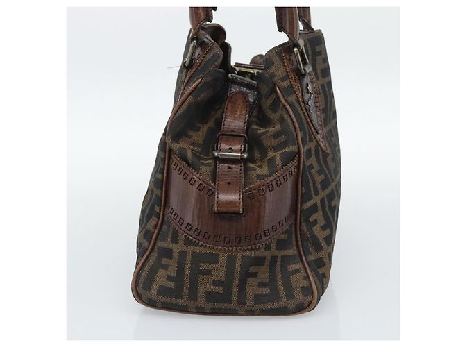 FENDI Zucca Canvas Hand Bag Brown 8BN157 - vista 5