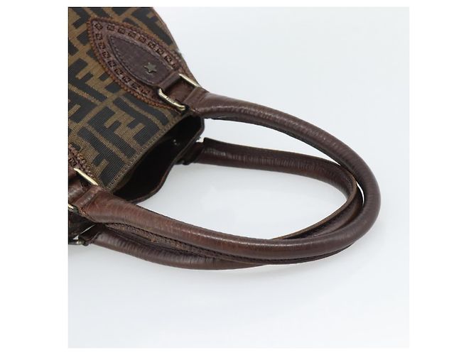 FENDI Zucca Canvas Hand Bag Brown 8BN157 - vista 7