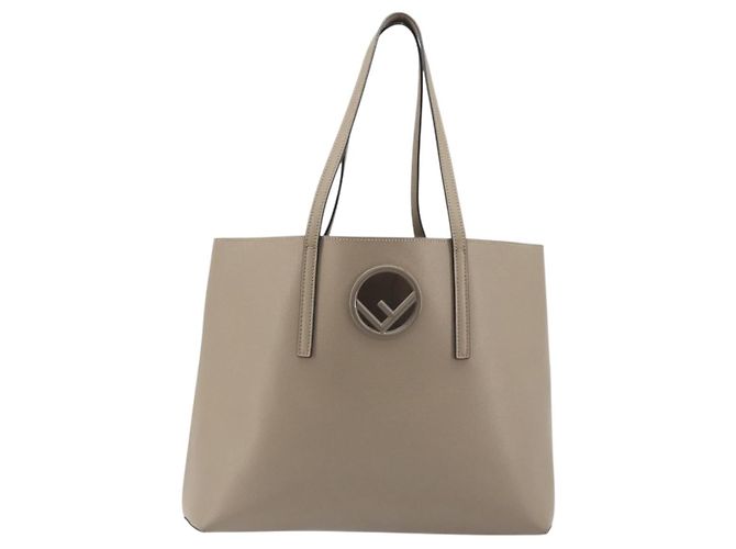 FENDI F's Tote Bag Leather Gray 8BH348 - vista 2