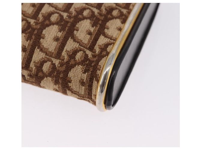 Christian Dior Trotter Canvas Shoulder Bag Beige Gold - vista 13