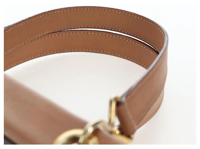 Céline CELINE Macadam Canvas Hand Bag PVC Leather Brown Gold - vista 8