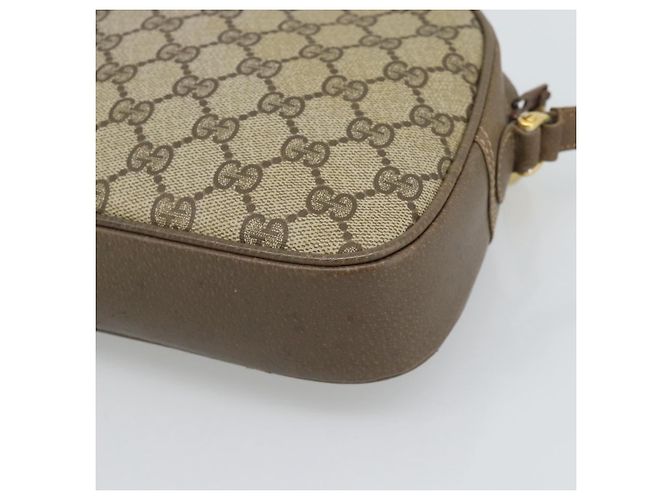 GUCCI GG Supreme Web Sherry Line Shoulder Bag PVC Beige Gold - Ansicht 12