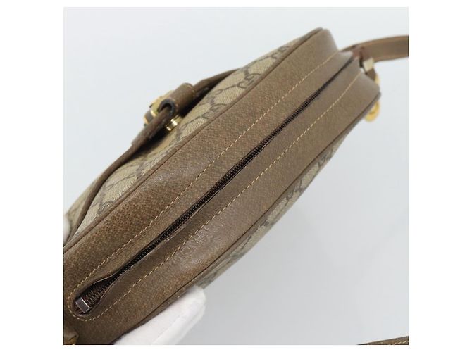 GUCCI GG Supreme Web Sherry Line Shoulder Bag PVC Beige Gold - Ansicht 6