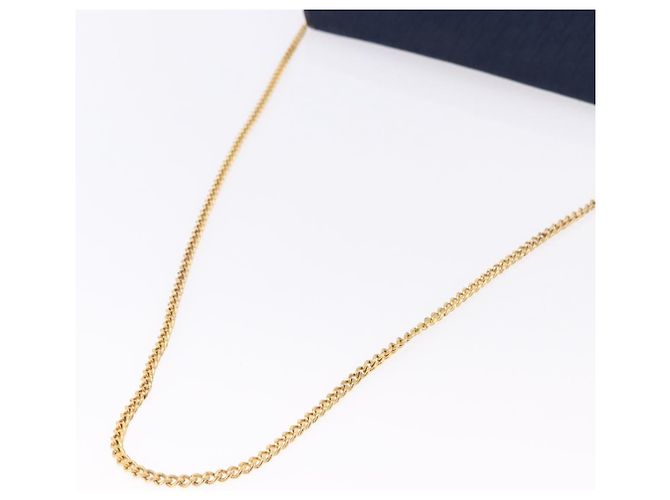Christian Dior Trotter Canvas Chain Shoulder Bag Navy Gold - vista 7