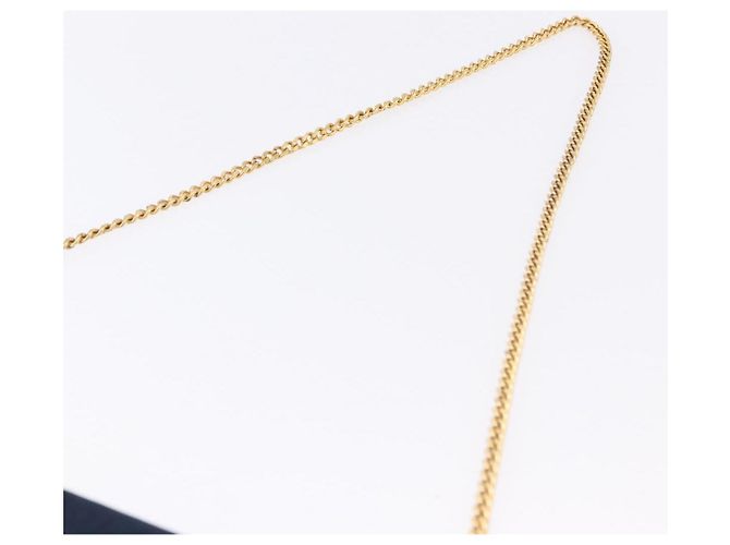 Christian Dior Trotter Canvas Chain Shoulder Bag Navy Gold - vista 8