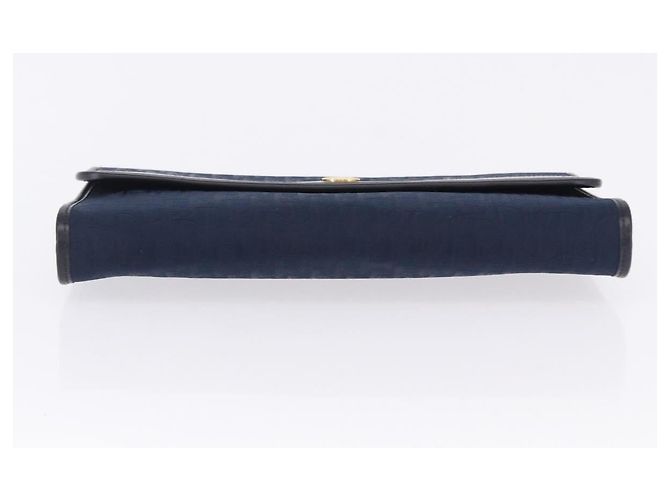 Christian Dior Trotter Canvas Chain Shoulder Bag Navy Gold - vista 9