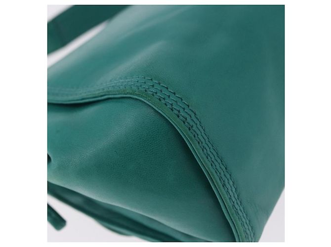LOEWE Shoulder Bag Leather Green Gold - vista 16