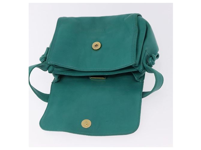 LOEWE Shoulder Bag Leather Green Gold - vista 20