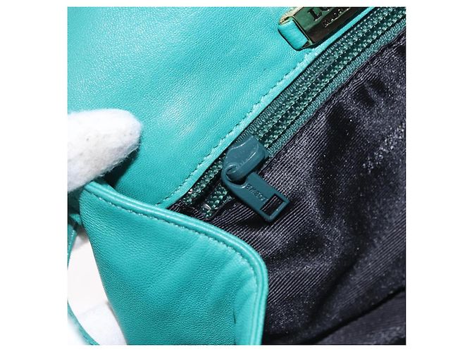LOEWE Shoulder Bag Leather Green Gold - vista 27