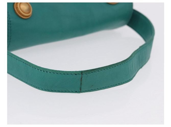 LOEWE Shoulder Bag Leather Green Gold - vista 8