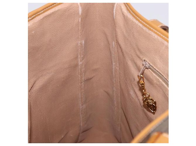 GUCCI Micro GG Supreme Tote Bag PVC Beige Gold - vista 17