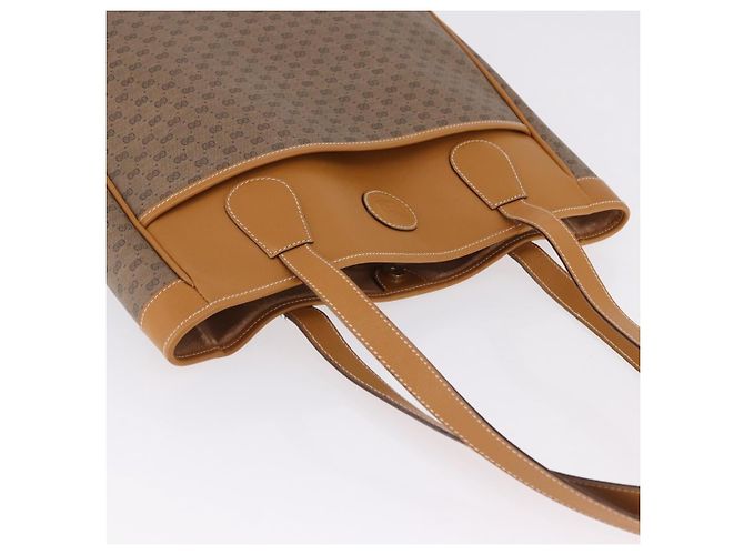 GUCCI Micro GG Supreme Tote Bag PVC Beige Gold - vista 6