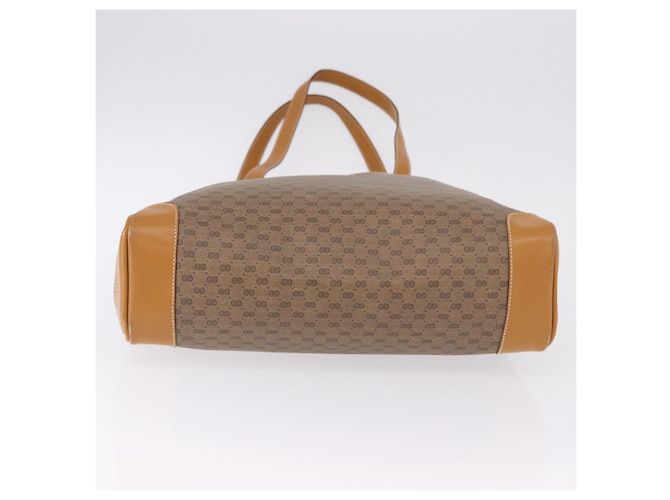 GUCCI Micro GG Supreme Tote Bag PVC Beige Gold - vista 9