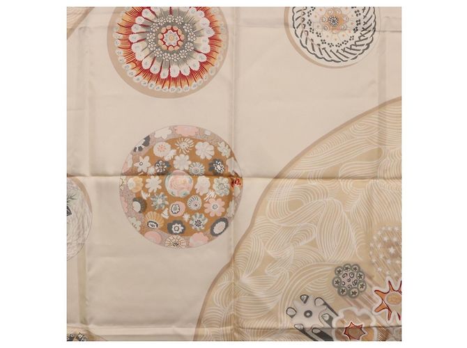 Hermès HERMES Carre 90 Scarf Silk Beige - vista 17